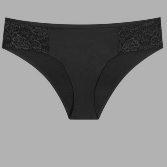 LEAK PROOF LACE CHEEKY BLACK SIZE XS - Picture 3 of 8